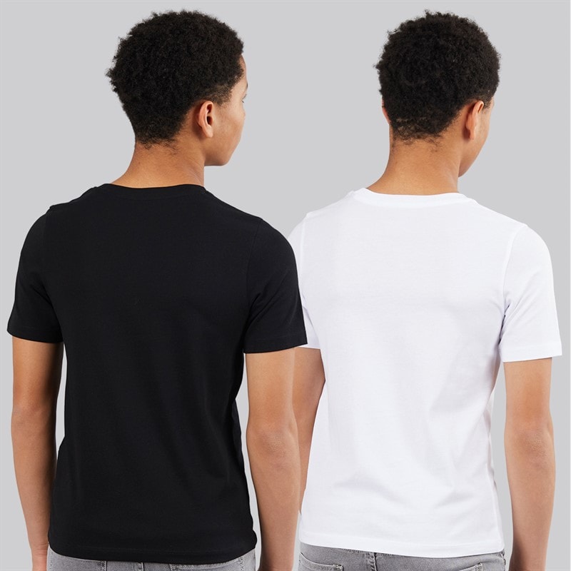 JACK & JONES Drenge Gradient To Pak T Shirts Sort - Billede 2