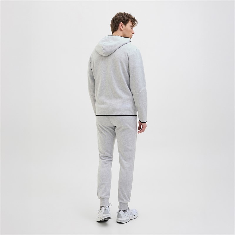 JACK & JONES Herre Fusion Joggers Light Grey Melange - Billede 2