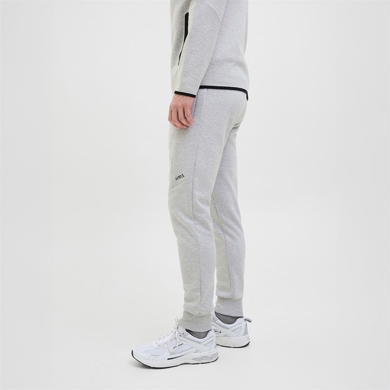 JACK & JONES Herre Fusion Joggers Light Grey Melange - Billede 5