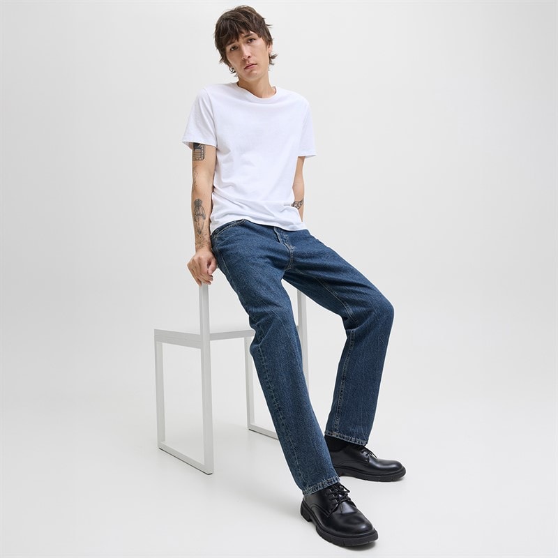 JACK & JONES Herre Chris Original SQ 061 Jeans Blue Denim - Billede 4