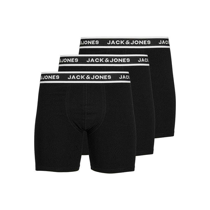 JACK & JONES Herre Jacsolid tre pak boxershorts Sort - Billede 1