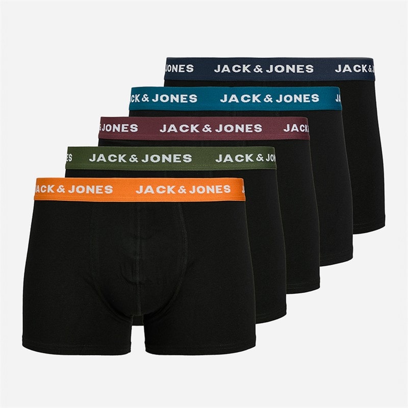 JACK & JONES Herre Fem Pak Jacoliver Boxer Multi - Billede 1