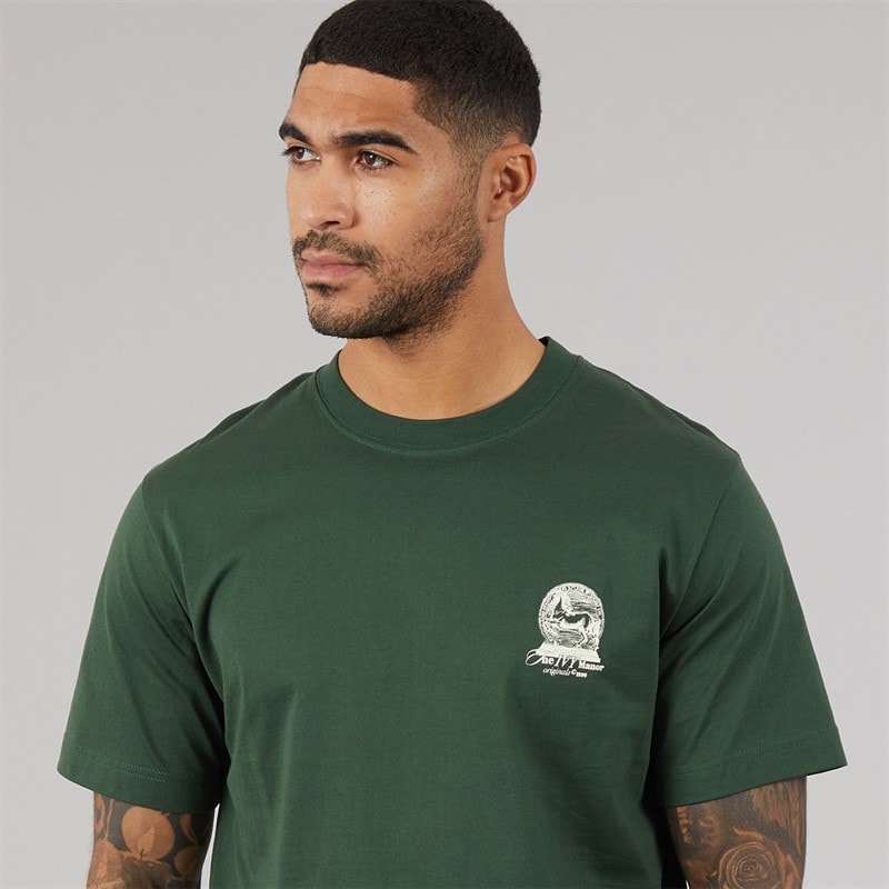 JACK & JONES Herre Maine Ryggtrykk T-skjorte Sycamore - Billede 5