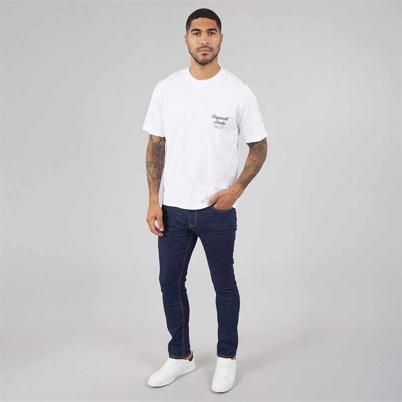 JACK & JONES Herre Norrebro T shirt Bright White - Billede 4