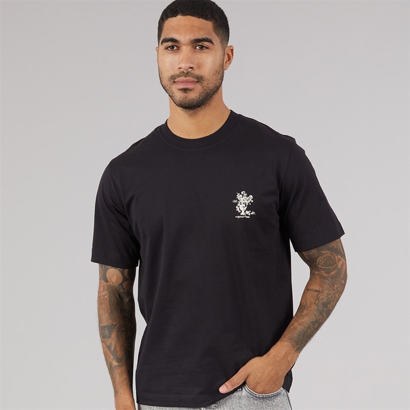 JACK & JONES Herre Maine Ryggtrykk T-skjorte Sort - Billede 2