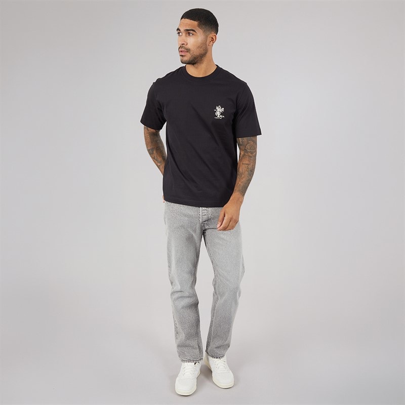 JACK & JONES Herre Maine Ryggtrykk T-skjorte Sort - Billede 4