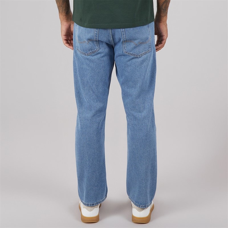 JACK & JONES Herre Chris Original Afslappet Pasform Jeans Blå - Billede 2