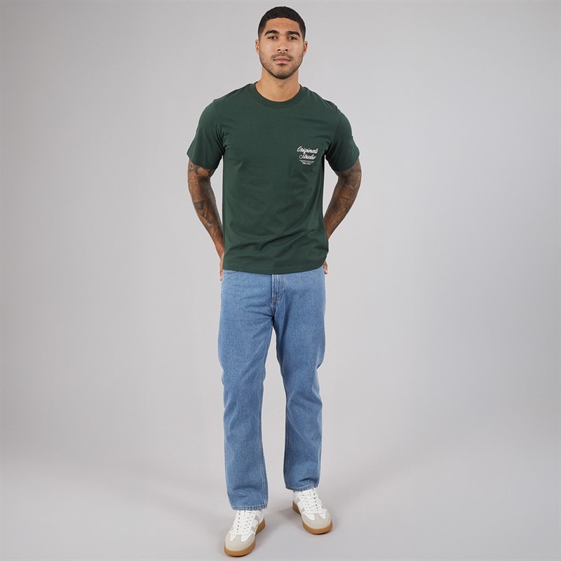 JACK & JONES Herre Chris Original Afslappet Pasform Jeans Blå - Billede 4