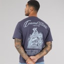 JACK & JONES Herre Maine Ryggtrykk T-skjorte Odyssey Grey
