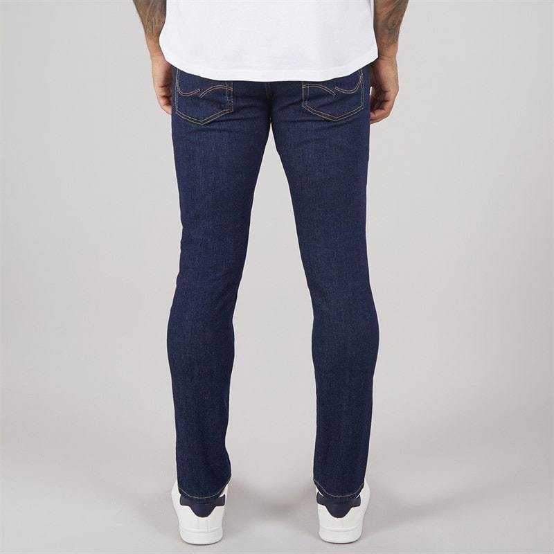 JACK & JONES Herre Glenn Original Slim Fit Jeans Dark Blue - Billede 2
