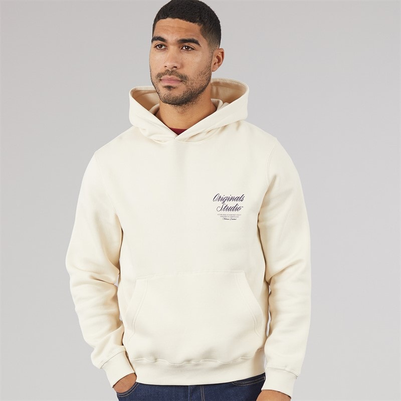 JACK & JONES Herre Norrebro Hættetrøje Antique White - Billede 2