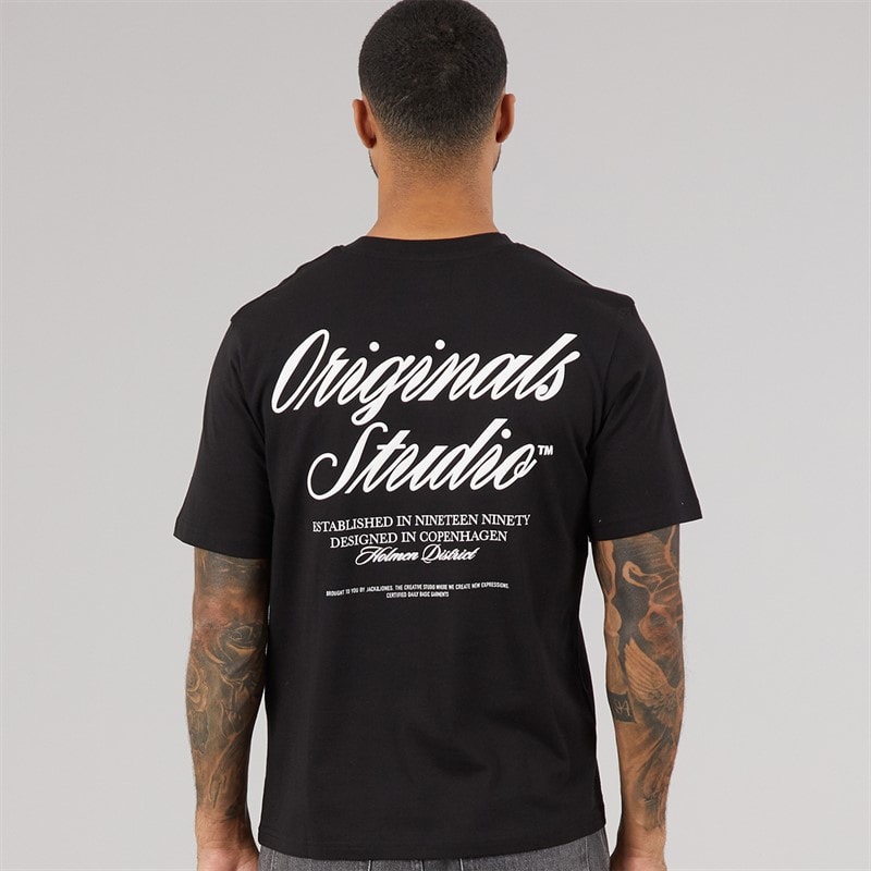 JACK & JONES Herre Norrebro T shirt Sort - Billede 3