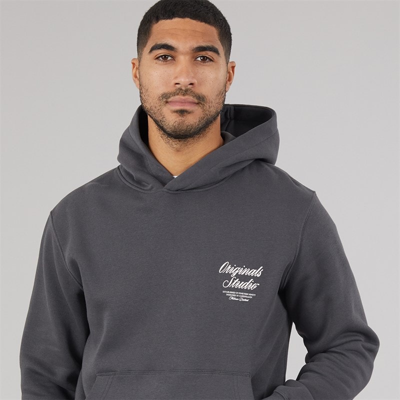 JACK & JONES Herre Norrebro Hættetrøje Asphalt - Billede 5