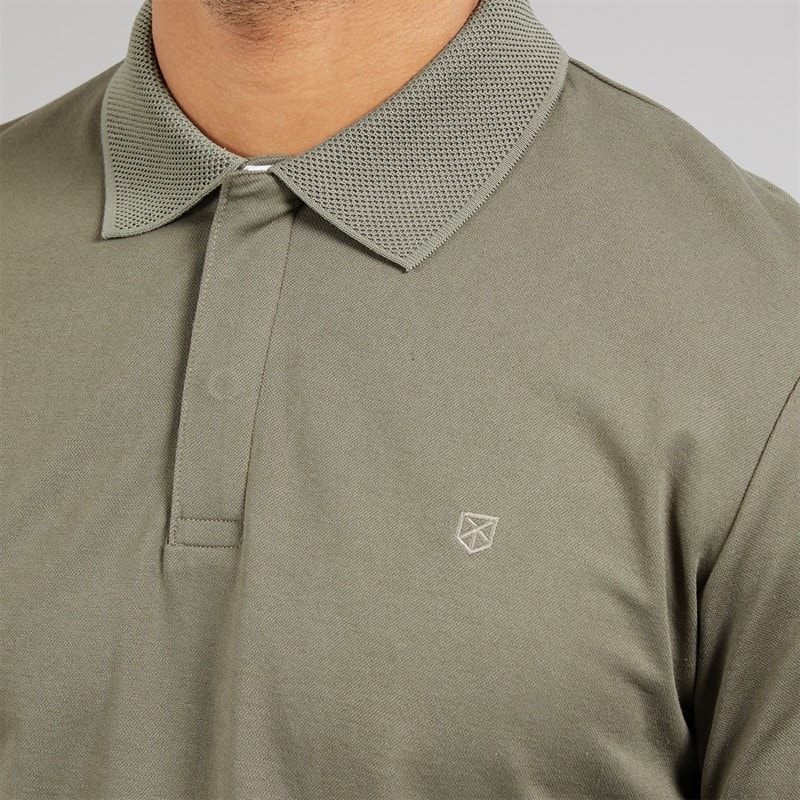JACK & JONES Herre Crodney Polo Skjorte Dried Sage - Billede 3