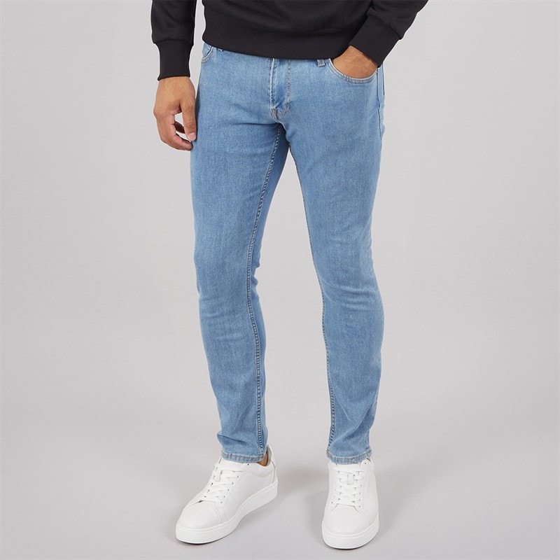 JACK & JONES Herre Glenn Original Slim Fit Jeans Blå - Billede 1