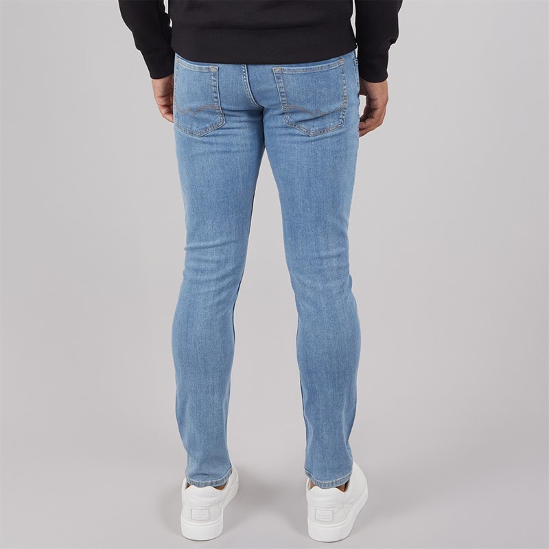 JACK & JONES Herre Glenn Original Slim Fit Jeans Blå - Billede 2