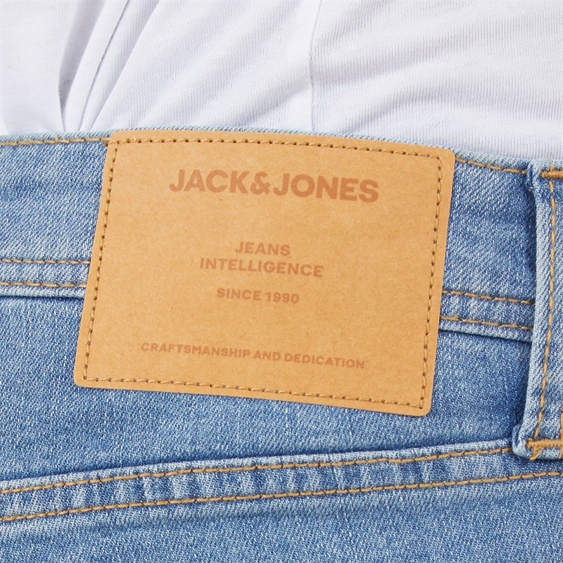 JACK & JONES Herre Glenn Original Slim Fit Jeans Blå - Billede 3