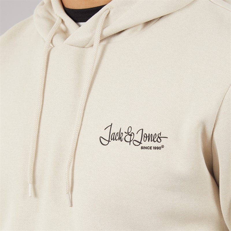 JACK & JONES Herre Yuki Front Hættetrøje Moonbeam - Billede 3