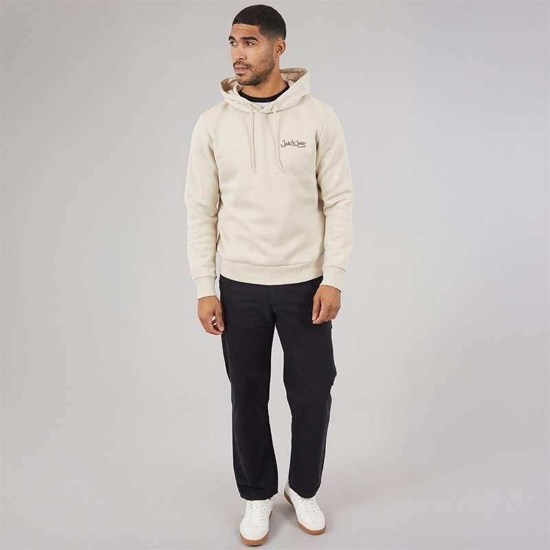 JACK & JONES Herre Yuki Front Hættetrøje Moonbeam - Billede 4