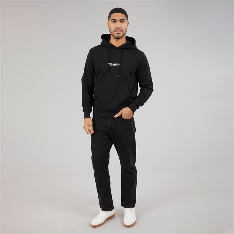 JACK & JONES Herre Vesterbro Hoodie Sort - Billede 3