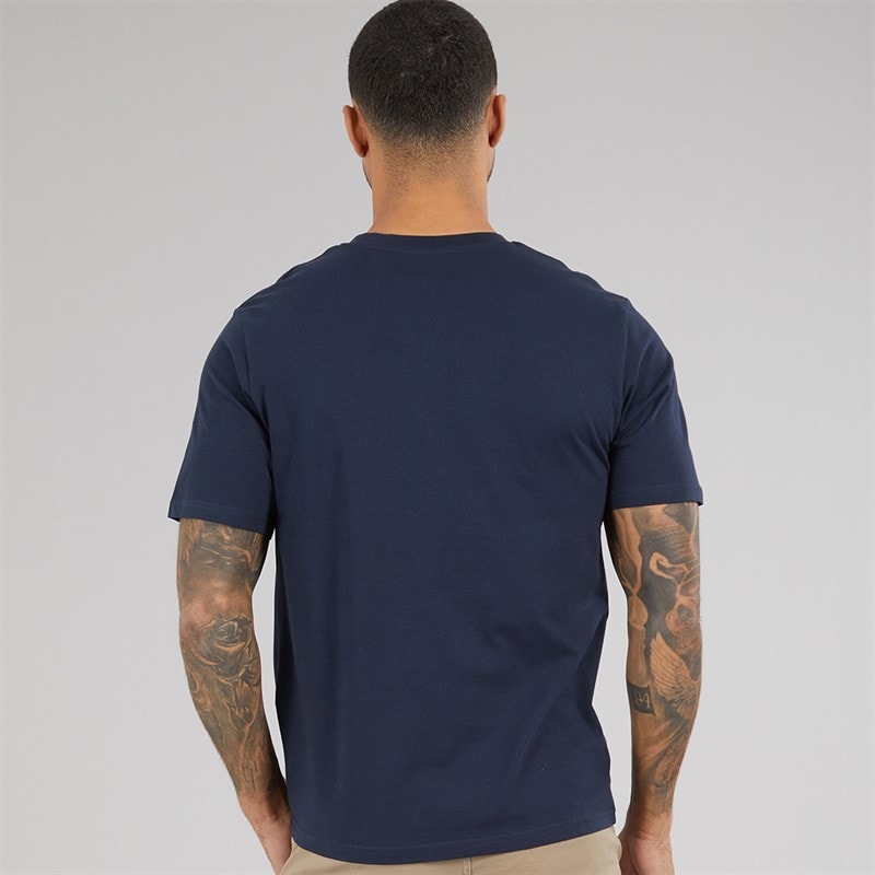 JACK & JONES Herre Afslappet T-shirt Navy Blazer - Billede 2