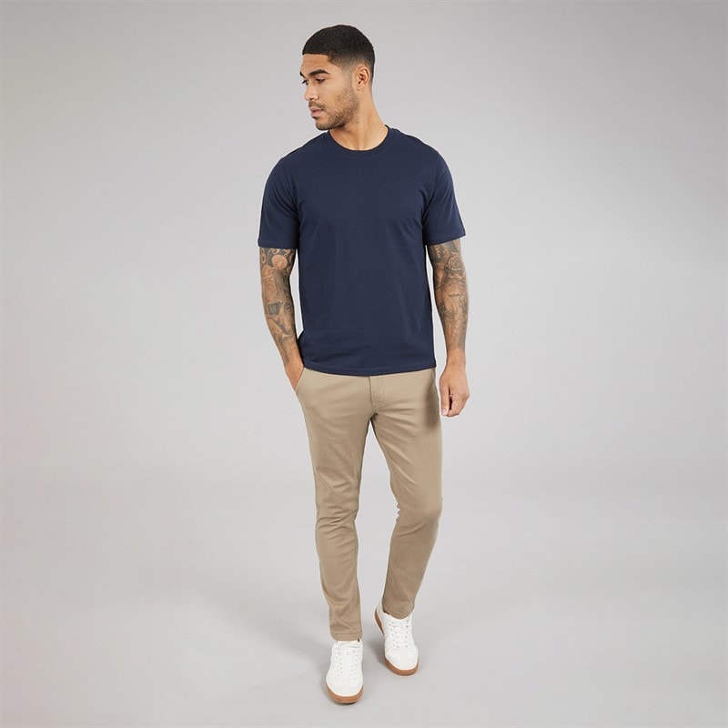 JACK & JONES Herre Afslappet T-shirt Navy Blazer - Billede 3