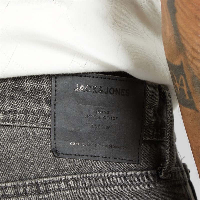 JACK & JONES Herre Chris AT 222 Original Afslappet Pasform Jeans Sort - Billede 3