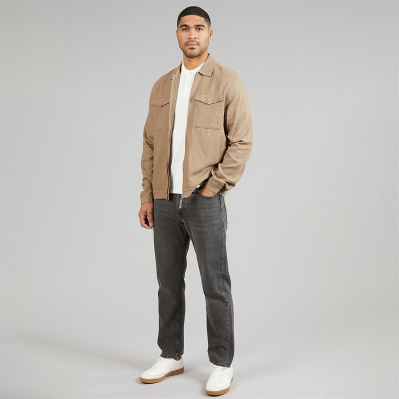 JACK & JONES Herre Chris AT 222 Original Afslappet Pasform Jeans Sort - Billede 4