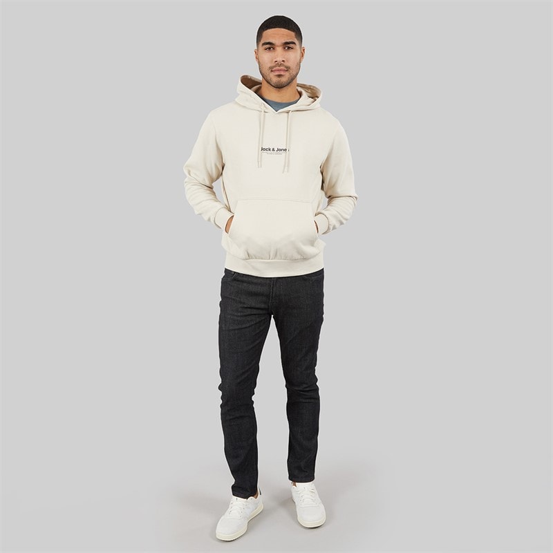 JACK & JONES Herre Vesterbro Hoodie Moonbeam - Billede 3