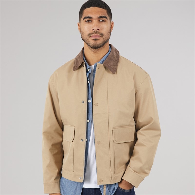 JACK & JONES Herre River Utility Frakke Weathered Teak - Billede 2