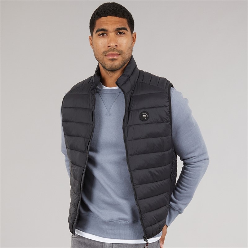 JACK & JONES Herre Bradley Vest Sort - Billede 1