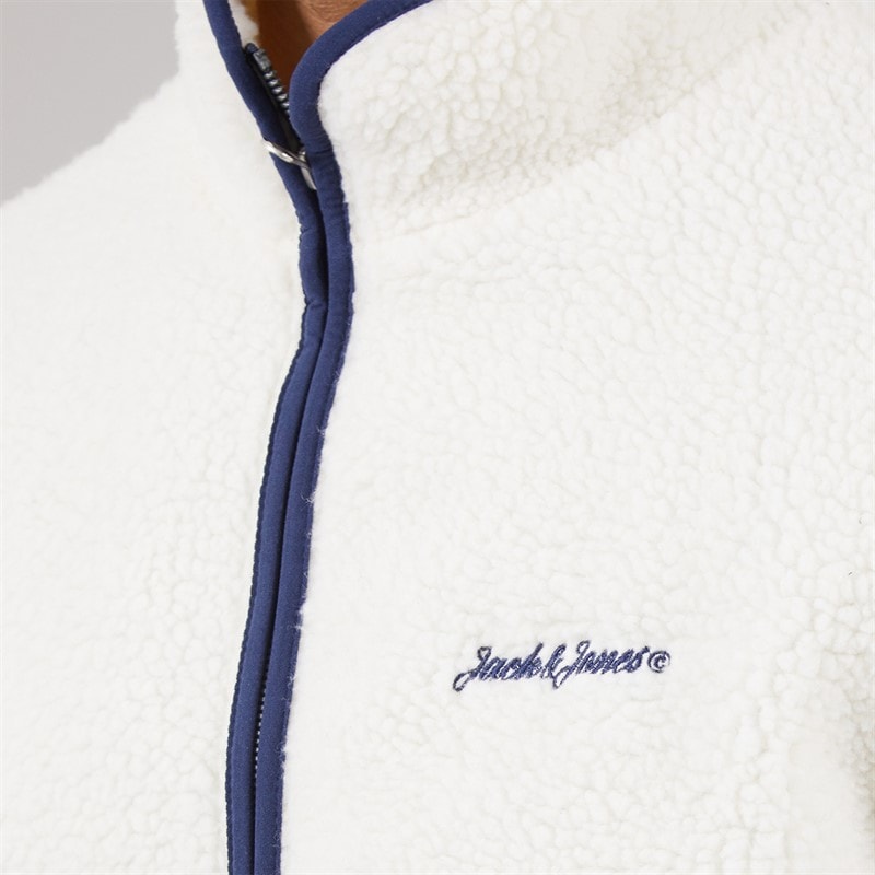 JACK & JONES Herre Norrebro Teddy Jakke Oceanhule - Billede 3