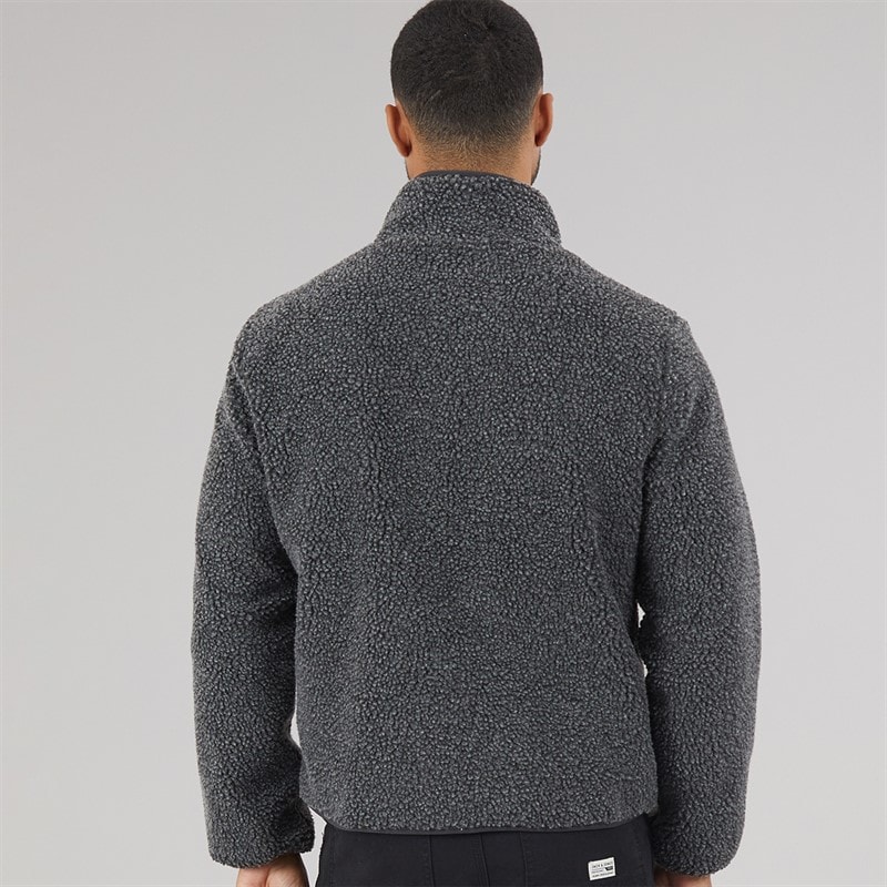 JACK & JONES Herre Norrebro Teddy Jakke Grå melange - Billede 2