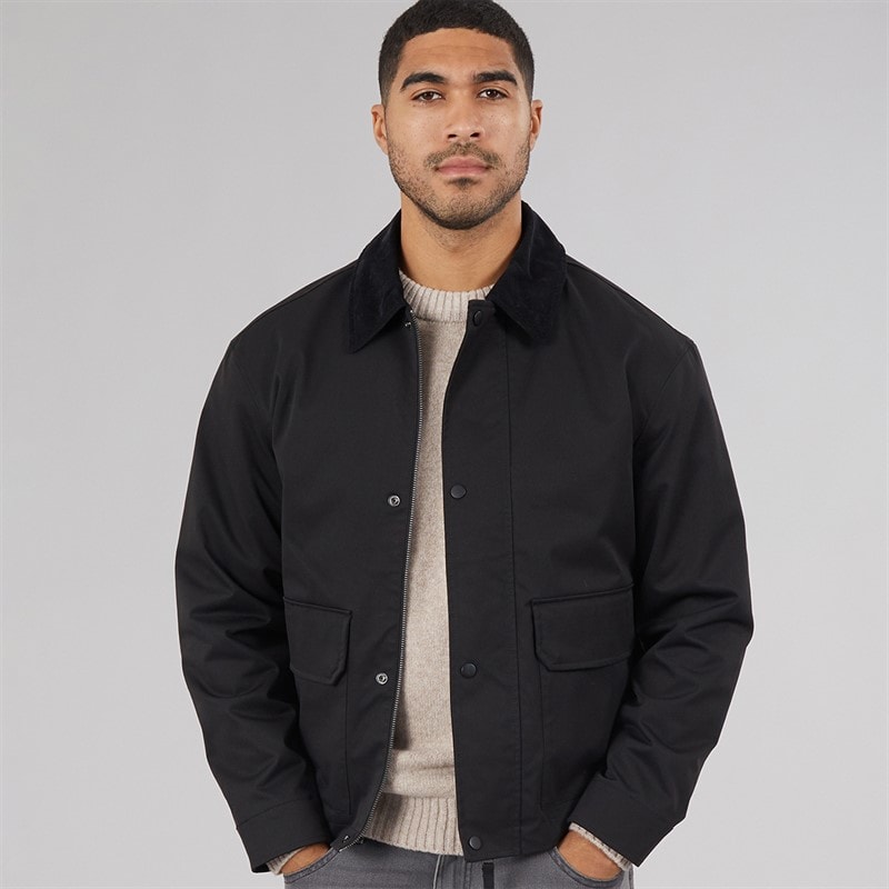 JACK & JONES Herre River Utility Frakke Sort - Billede 2