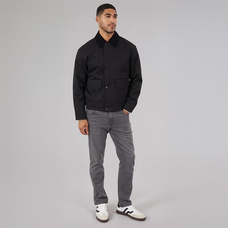 JACK & JONES Herre River Utility Frakke Sort - Billede 4