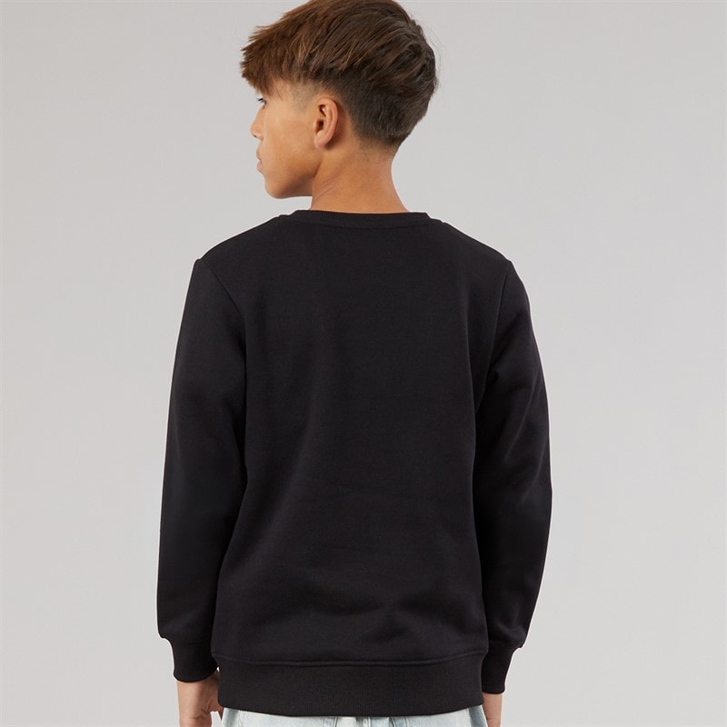 JACK & JONES Drenge Munk Sweatshirt Sort - Billede 2