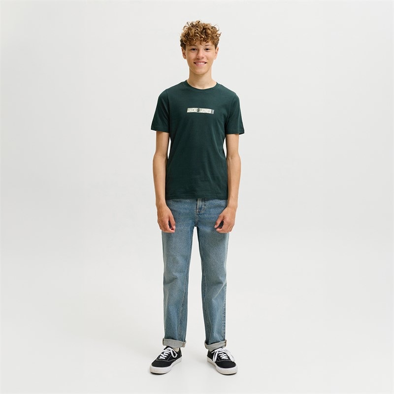 JACK & JONES Drenge Munk T-Shirt Scarab - Billede 4