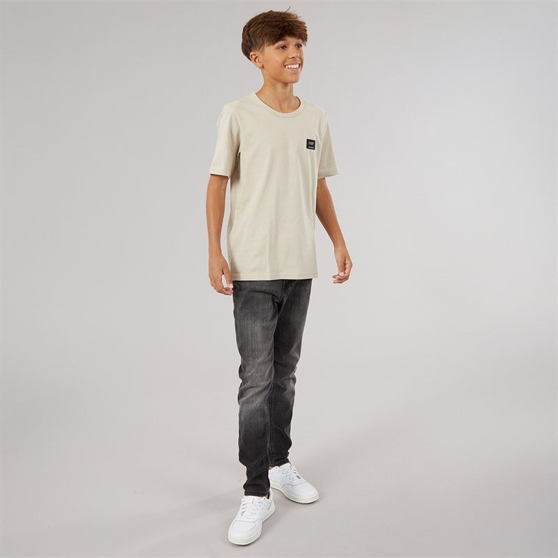 JACK & JONES Drenge Cleveland T-shirt Moonbeam - Billede 4