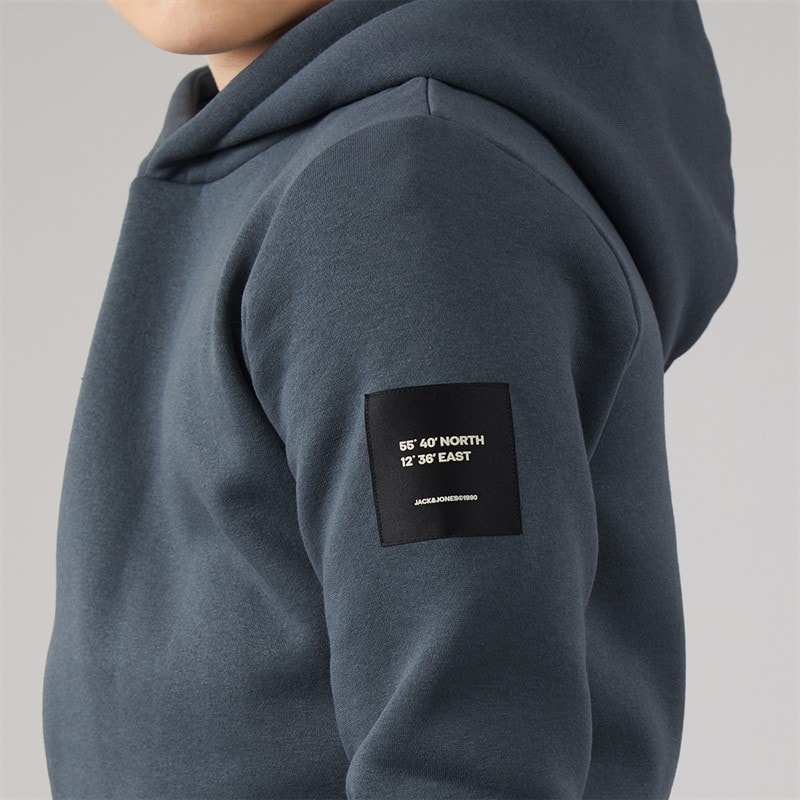 JACK & JONES Drenge Cleveland Hættetrøje Turbulence - Billede 3