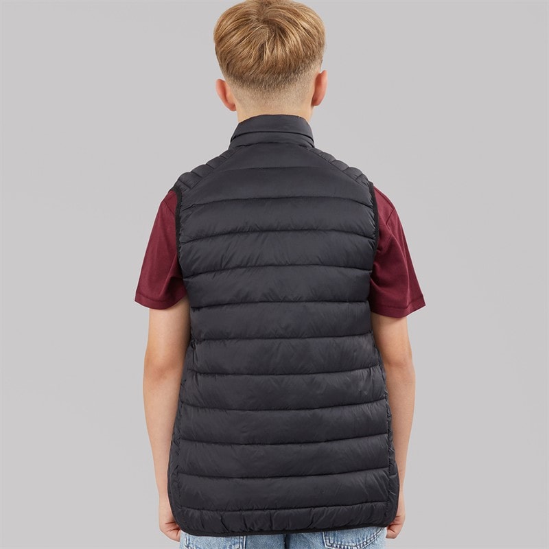 JACK & JONES Drenge Bradley Let Varmvest Sort - Billede 2