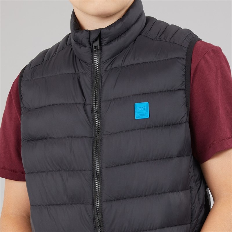 JACK & JONES Drenge Bradley Let Varmvest Sort - Billede 3
