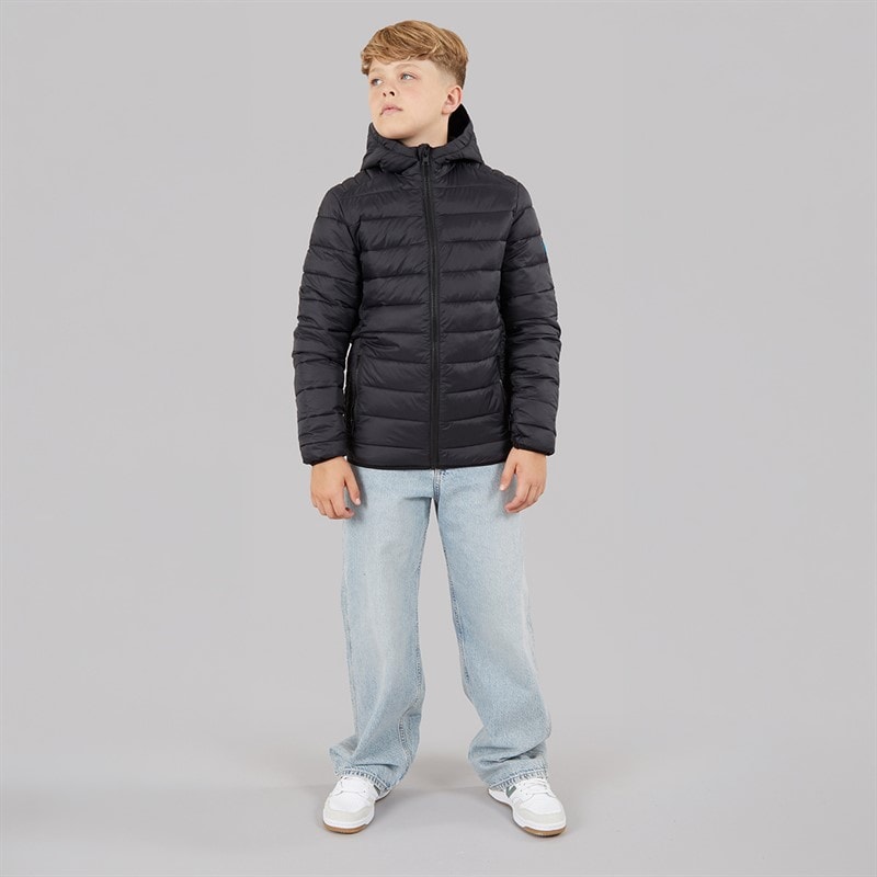 JACK & JONES Drenge Bradley Let Dunjakke Sort - Billede 4