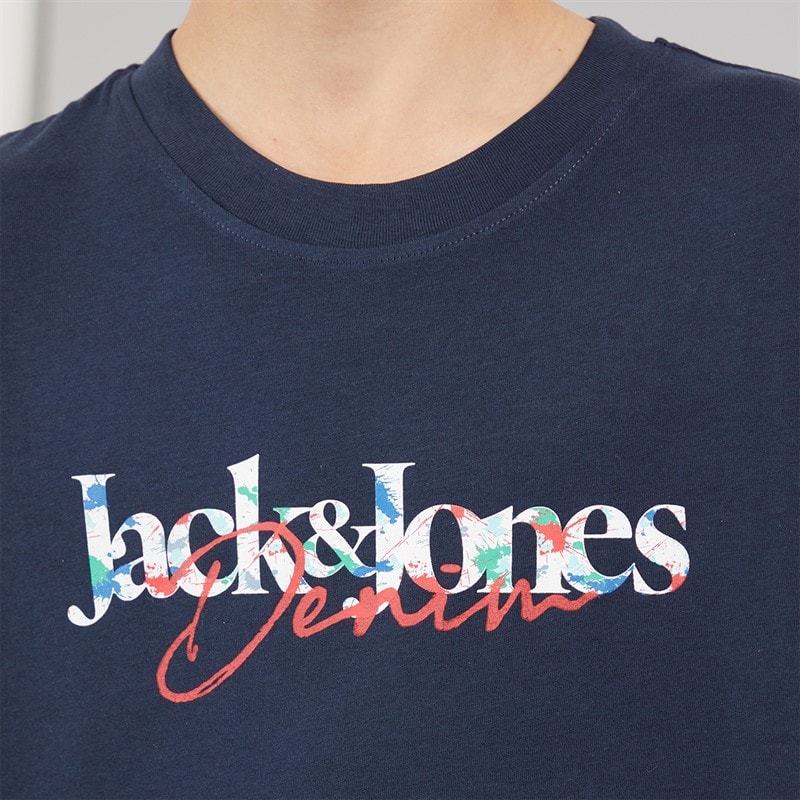 JACK & JONES Drenge Tom T-shirt Navy Blazer - Billede 3