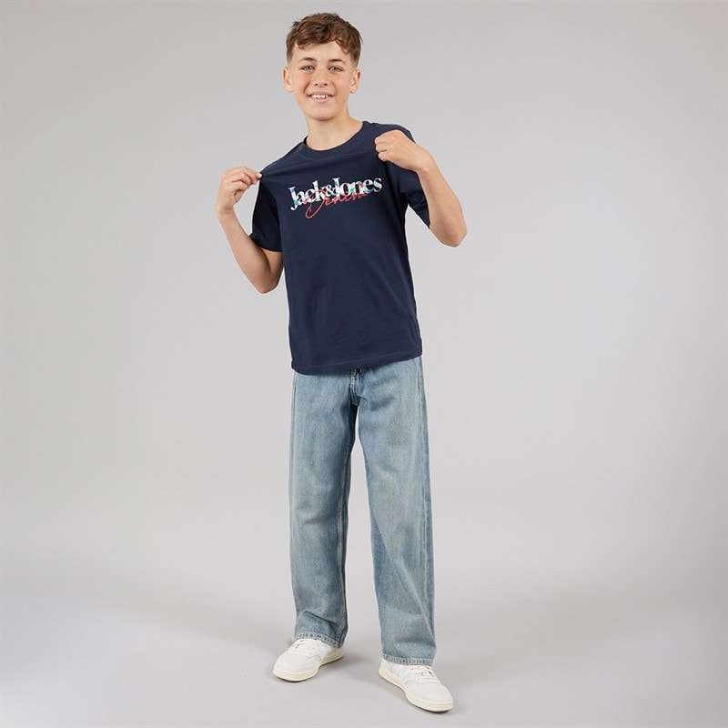 JACK & JONES Drenge Tom T-shirt Navy Blazer - Billede 4