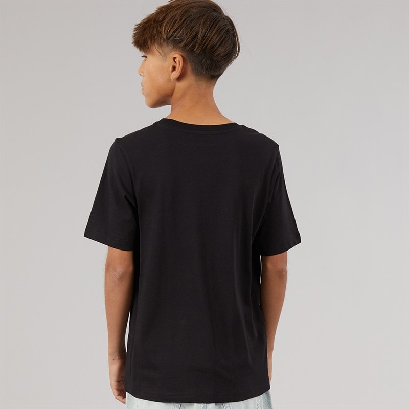 JACK & JONES Drenge Munk T-shirt Sort - Billede 2