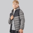 JACK & JONES Drenge Bradley Letvægts Dunjakke Castlerock/Sort