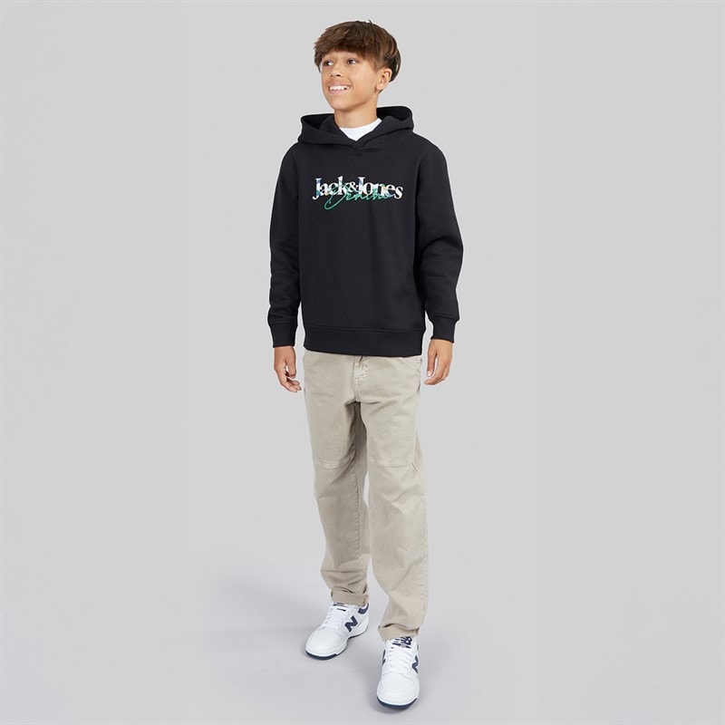 JACK & JONES Drenge Tom Hættetrøje Sort - Billede 4