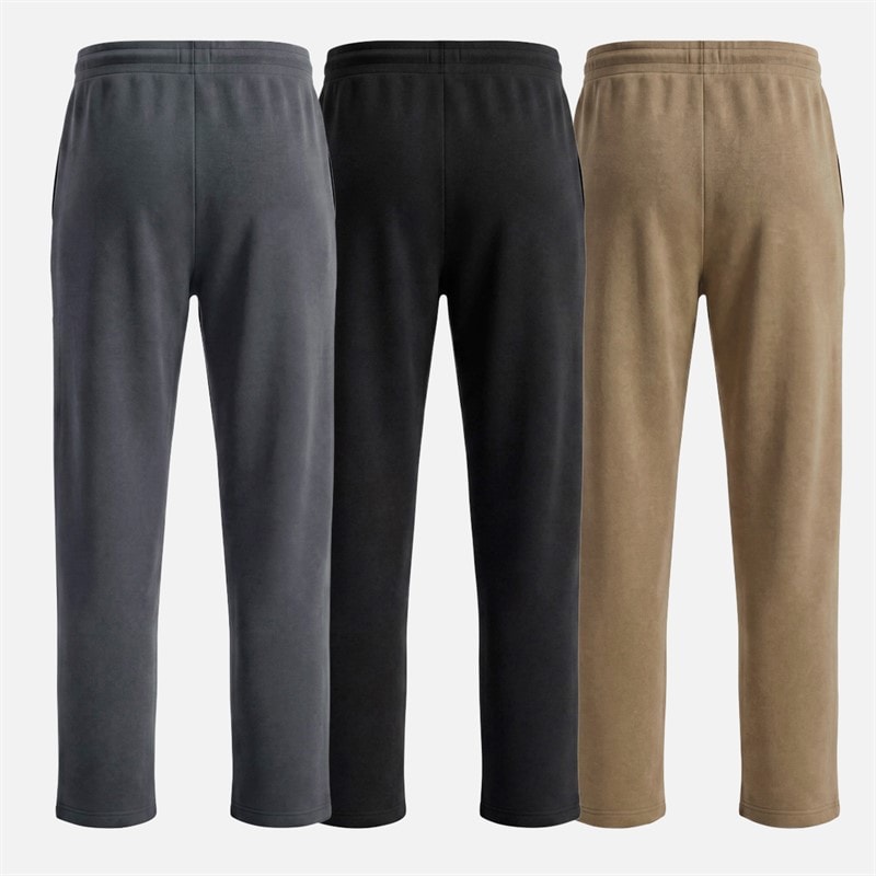 JACK & JONES Herre Cover Tre Pak Åben Kant Joggingbukser Sort/Asphalt/Falcon - Billede 2