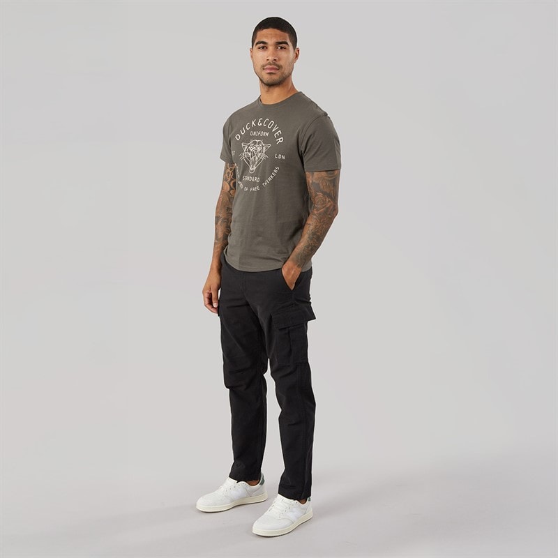 JACK & JONES Herre Kane Arthur Cargo Bukser Sort - Billede 4