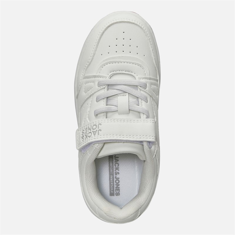 JACK & JONES Drenge North PU Sko Bright White - Billede 4